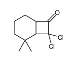 (1R,6R)-7,7-dichloro-5,5-dimethylbicyclo[4.2.0]octan-8-one结构式