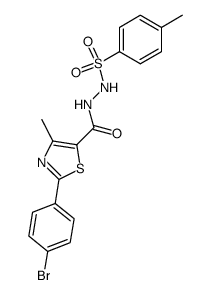 2-(4-bromo-phenyl)-4-methyl-thiazole-5-carboxylic acid N'-(toluene-4-sulfonyl)-hydrazide Structure