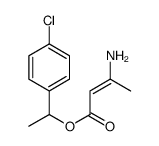 1-(4-chlorophenyl)ethyl 3-aminobut-2-enoate结构式