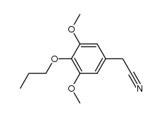 2-(3,5-dimethoxy-4-propoxyphenyl)acetonitrile Structure