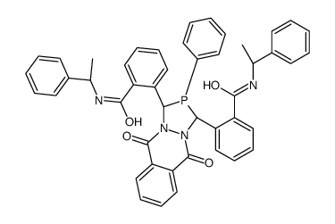 2,2μ-[(1R,3R)-2,3,5,10-Tetrahydro-5,10-dioxo-2-phenyl-1H-[1,2,4]diazaphospholo[1,2-b]phthalazine-1,3-diyl]bis[N-[(1S)-1-phenylethyl]benzamide] Structure