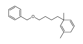 1,3-dimethyl-3-(4-phenylmethoxybutyl)cyclohexa-1,4-diene结构式