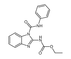 (1-phenylcarbamoyl-1H-benzoimidazol-2-yl)-carbamic acid ethyl ester Structure