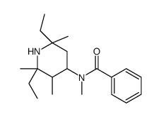 N-(2,6-diethyl-2,3,6-trimethylpiperidin-4-yl)-N-methylbenzamide结构式