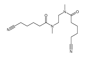 5-cyano-N-[2-[5-cyanopentanoyl(methyl)amino]ethyl]-N-methylpentanamide Structure
