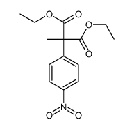 diethyl 2-methyl-2-(4-nitrophenyl)propanedioate Structure