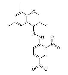 N-(2,4-Dinitro-phenyl)-N'-[3,6,8-trimethyl-chroman-(4E)-ylidene]-hydrazine结构式