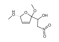 1-(2,5-dimethoxy-2,5-dihydro-furan-2-yl)-2-nitro-ethanol Structure