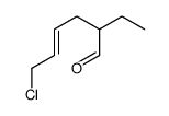 6-chloro-2-ethylhex-4-enal Structure