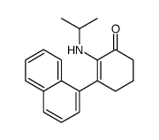 3-naphthalen-1-yl-2-(propan-2-ylamino)cyclohex-2-en-1-one Structure