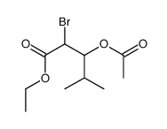 ethyl 3-acetyloxy-2-bromo-4-methylpentanoate Structure