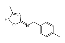 3-methyl-N-[(4-methylphenyl)methyl]-1,2,4-oxadiazol-5-amine Structure