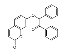 7-(2-oxo-1,2-diphenylethoxy)chromen-2-one结构式