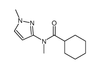 N-methyl-N-(1-methylpyrazol-3-yl)cyclohexanecarboxamide Structure