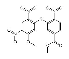 methyl 3-(5-methoxy-2,4-dinitrophenyl)sulfanyl-4-nitrobenzoate Structure