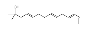 2-methyltetradeca-4,8,11,13-tetraen-2-ol结构式