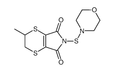 2-methyl-6-morpholin-4-ylsulfanyl-2,3-dihydro-[1,4]dithiino[2,3-c]pyrrole-5,7-dione结构式