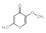5-methoxy-2-methyl-pyran-4-one Structure
