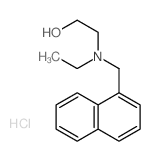 2-(ethyl-(naphthalen-1-ylmethyl)amino)ethanol结构式