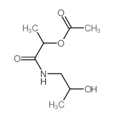 1-(2-hydroxypropylcarbamoyl)ethyl acetate Structure