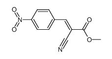 α-cyano-(paranitro)-cinnamate de methyle Structure