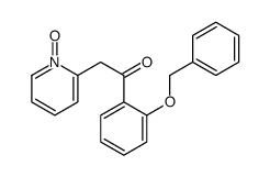 2-(1-oxidopyridin-1-ium-2-yl)-1-(2-phenylmethoxyphenyl)ethanone结构式