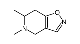 Isoxazolo[4,5-c]pyridine, 4,5,6,7-tetrahydro-5,6-dimethyl- (9CI)结构式