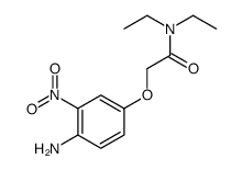 2-(4-amino-3-nitrophenoxy)-N,N-diethylacetamide Structure