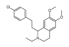 1-(4-Chlorophenethyl)-6,7-dimethoxy-2-ethyl-1,2,3,4-tetrahydroisoquinoline结构式