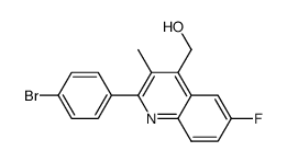2-(4-Bromophenyl)-6-fluoro-4-hydroxymethyl-3-methylquinoline结构式