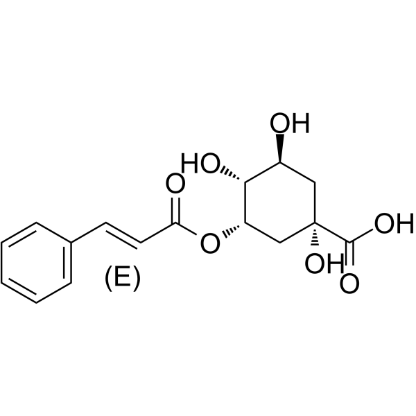 5-O-肉桂酰奎宁酸结构式