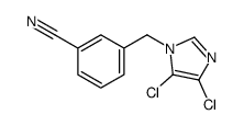 3-[(4,5-dichloroimidazol-1-yl)methyl]benzonitrile Structure