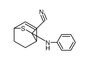 2-anilino-3-thiabicyclo[2.2.2]oct-5-ene-2-carbonitrile结构式