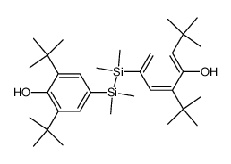 4,4'-(1,1,2,2-tetramethyldisilane-1,2-diyl)bis(2,6-di-tert-butylphenol) Structure