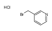 3-(bromomethyl)pyridine,hydrochloride结构式