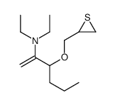 N,N-diethyl-3-(thiiran-2-ylmethoxy)hex-1-en-2-amine Structure