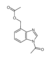 4-acetoxymethyl-1-acetyl-1H-benzoimidazole Structure