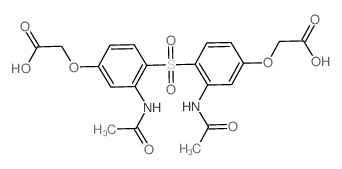 2,2-(Sulfonylbis((3-(acetylamino)-4,1-phenylene)oxy))diacetic acid结构式