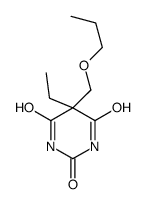 5-Ethyl-5-(propoxymethyl)barbituric acid Structure