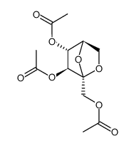 1,3,4-Tri-O-acetyl-2,6-anhydro-β-D-fructofuranose结构式