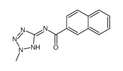 2-Naphthalenecarboxamide,N-(2-methyl-2H-tetrazol-5-yl)-(9CI) Structure