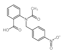 Benzoicacid, 2-[acetyl[(4-nitrophenyl)methyl]amino]-结构式
