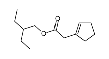 2-ethyl butyl cyclopent-1-ene acetate structure