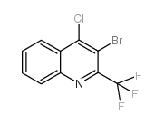3-溴-4-氯-2-三氟甲基喹啉结构式
