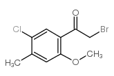 2-溴-1-(5-氯-2-甲氧基-4-甲基苯基)乙酮结构式