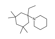 1-(1-ethyl-3,3,5,5-tetramethylcyclohexyl)piperidine Structure
