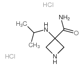 3-(Isopropylamino)azetidine-3-carboxamide dihydrochloride Structure