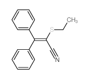 2-Propenenitrile,2-(ethylthio)-3,3-diphenyl- structure