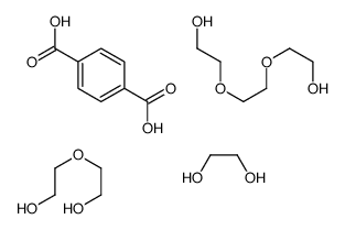 ethane-1,2-diol,2-(2-hydroxyethoxy)ethanol,2-[2-(2-hydroxyethoxy)ethoxy]ethanol,terephthalic acid Structure