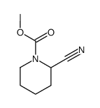 α-cyano-N-methoxycarbonylpiperidine结构式